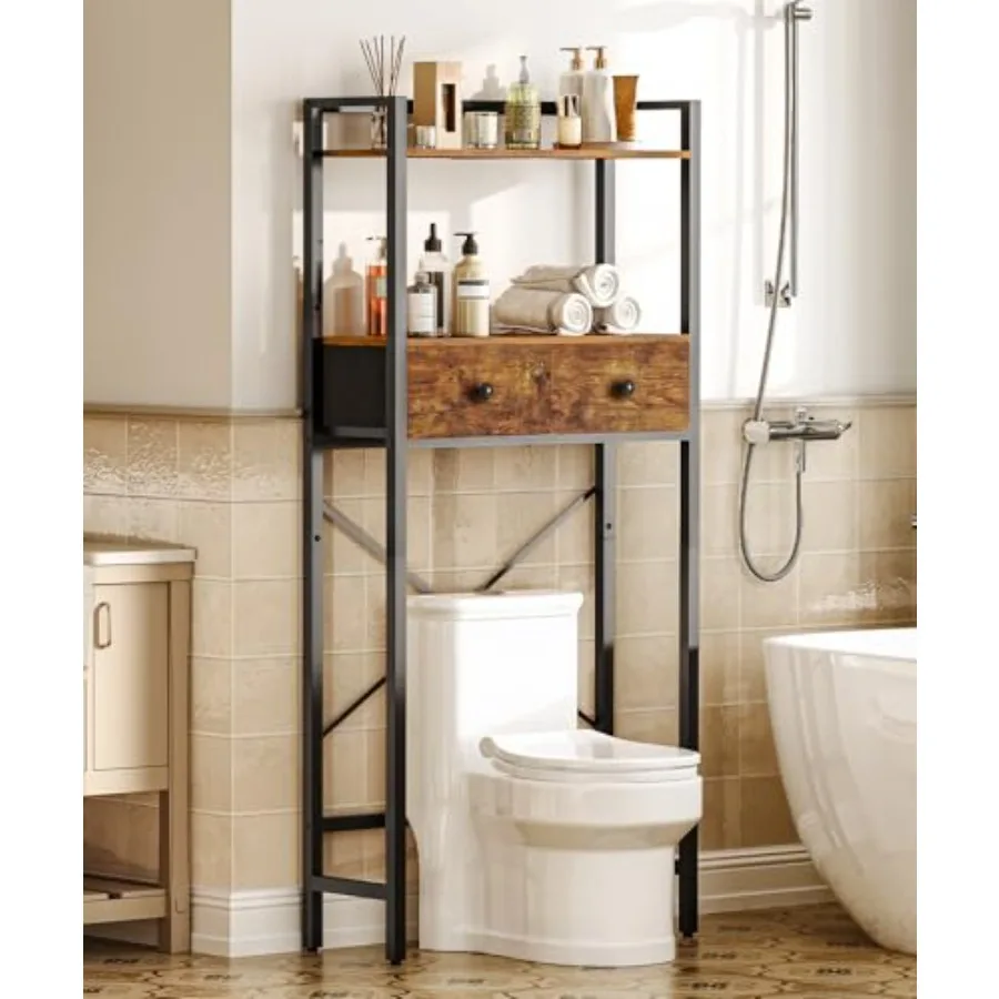 Over The Toilet Storage Rack with 2 Drawers 3-Tier Bathroom Organizer Shelf Over Toilet Freestanding Space Saver Bathroom Toile
Over The Toilet Storage Rack with 2 Drawers 3-Tier Bathroom Organizer Shelf Over Toilet Freestanding Space Saver Bathroom Toile