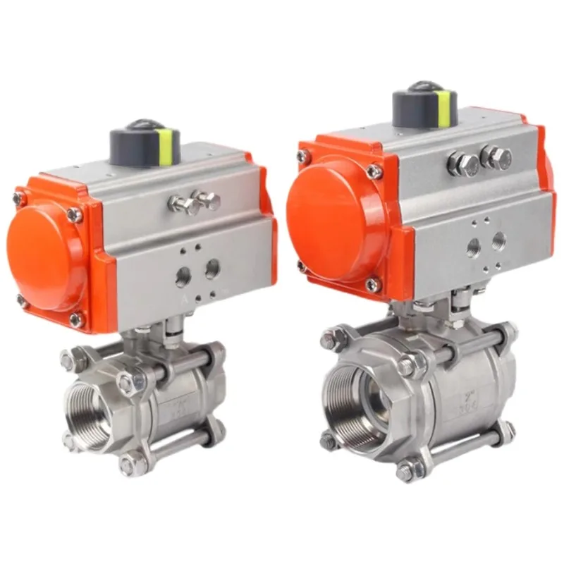 SONGO 2 Way 12V 24V DN50 2inch 3 Piece 304 Stainless Steel Pneumatic Water Flow Control Pneumatic Ball Valve
SONGO 2 Way 12V 24V DN50 2inch 3 Piece 304 Stainless Steel Pneumatic Water Flow Control Pneumatic Ball Valve