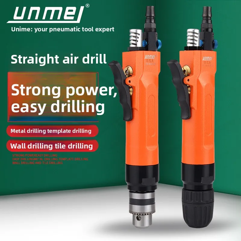 3/8 Straight Pneumatic Drill with Adjustable Speed for Forward and Reverse Rotation, 1/2 Straight Handle Pneumatic Drill, Drilling Machine Pneumatic Tool
3/8 Straight Pneumatic Drill with Adjustable Speed for Forward and Reverse Rotation, 1/2 Straight Handle Pneumatic Drill, Drilling Machine Pneumatic Tool