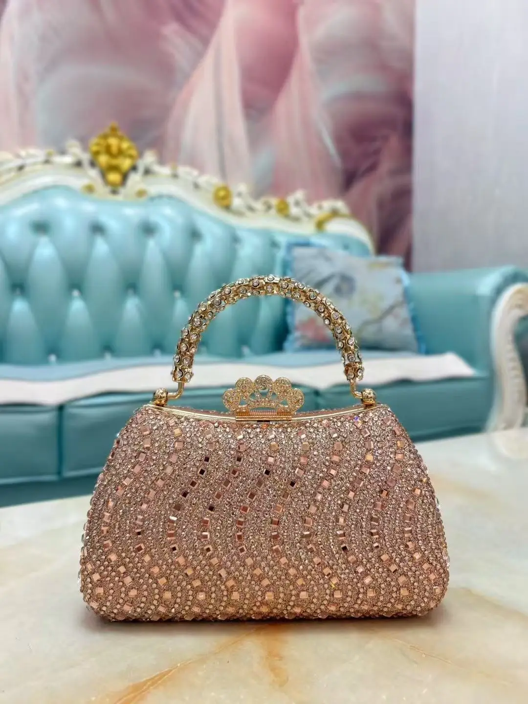 Women Handbag Luxury Glitter Clutch Purse Wedding Party Banquet Bag Exquisite Crystal Diamond Evening Bag Shoulder Crossbody Bag
Women Handbag Luxury Glitter Clutch Purse Wedding Party Banquet Bag Exquisite Crystal Diamond Evening Bag Shoulder Crossbody Bag