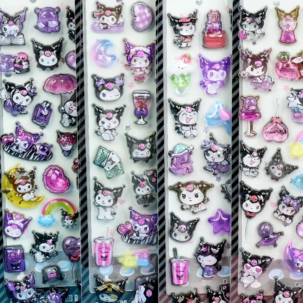 Sanrio Anime Cute Characters Kuromi Melody 3D Relief Stickers Waterproof Decoration Decals Laptop Phone Cartoon Crystal Sticker
Sanrio Anime Cute Characters Kuromi Melody 3D Relief Stickers Waterproof Decoration Decals Laptop Phone Cartoon Crystal Sticker