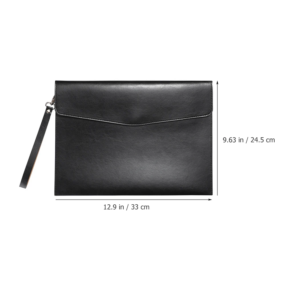 Large Capacity Pu File Folder Bag Document Organizer A4 Files Contract Storage Pouch Buckle Portable Business Office Holder
Large Capacity Pu File Folder Bag Document Organizer A4 Files Contract Storage Pouch Buckle Portable Business Office Holder