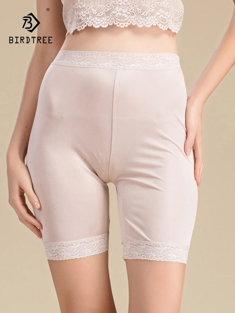 Birdtree 100%Silk Women's Safety Short Pants Women Lace Boyshort Sexy Bottoming Panties Girl Knickers Woman Underpants P37108QC
Birdtree 100%Silk Women's Safety Short Pants Women Lace Boyshort Sexy Bottoming Panties Girl Knickers Woman Underpants P37108QC
