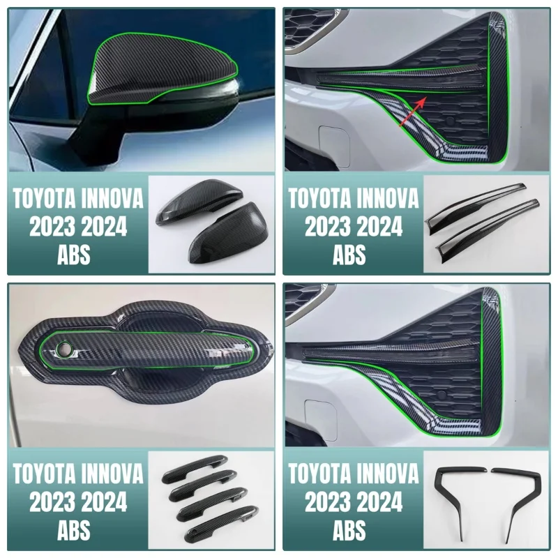 For TOYOTA INNOVA 2023 2024 Exterior Accessories Front Rear Lights Lamps Car Door Handle Catch Protection Cap Handle Bowl Cover
For TOYOTA INNOVA 2023 2024 Exterior Accessories Front Rear Lights Lamps Car Door Handle Catch Protection Cap Handle Bowl Cover