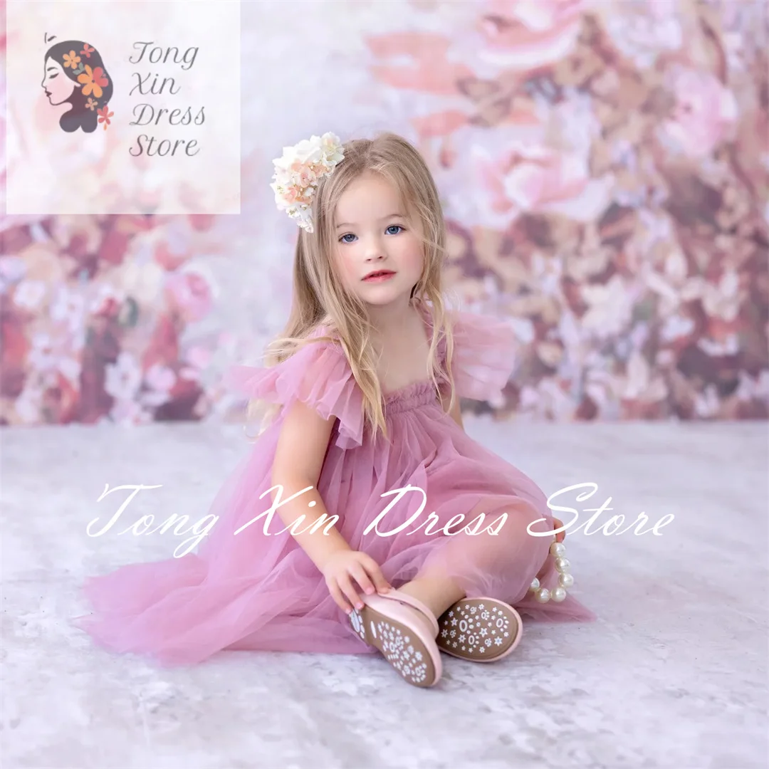 Flower Girl Dresses For Photo Shoot Ruffles Sleeveless Square Neck Kids Birthday Gowns Knee Length Little Communion
Flower Girl Dresses For Photo Shoot Ruffles Sleeveless Square Neck Kids Birthday Gowns Knee Length Little Communion