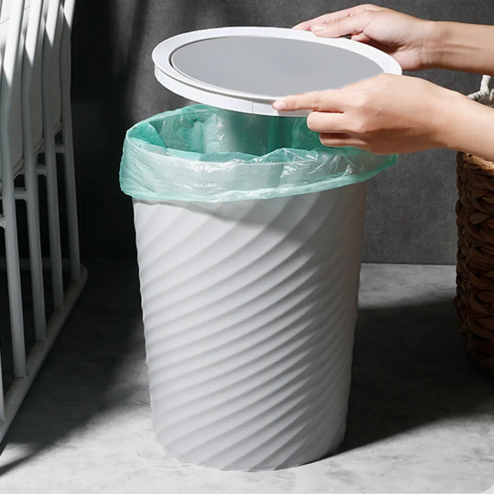Household Trash Bin Plastic Swing Lid Convenient Kitchen Bathroom Garbage Container for Office Living Room Use
Household Trash Bin Plastic Swing Lid Convenient Kitchen Bathroom Garbage Container for Office Living Room Use