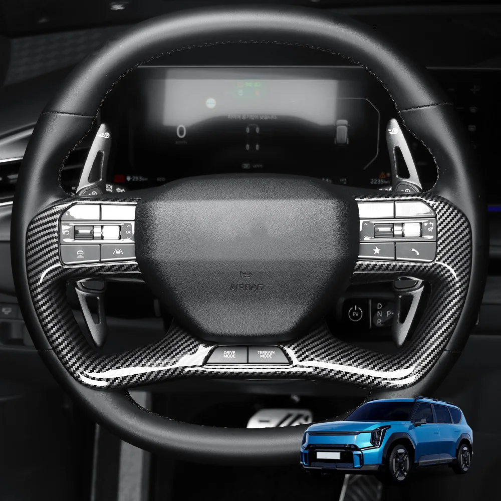 Декоративная накладка на рамку руля из карбона и дерева, материал АБС, для KIA EV9 2024 2025, для лево- и праворульных моделей
Декоративная накладка на рамку руля из карбона и дерева, материал АБС, для KIA EV9 2024 2025, для лево- и праворульных моделей