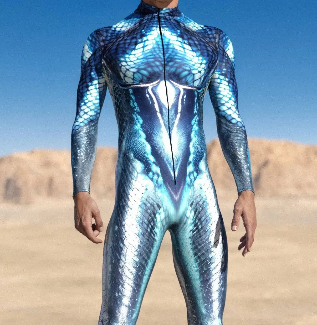 Halloween Fish Scale Armour Jumpsuit Men Mermaid Art Bodysuit Steampunk Futuristic Party Cosplay Costume Perfermence Zentai Suit
Halloween Fish Scale Armour Jumpsuit Men Mermaid Art Bodysuit Steampunk Futuristic Party Cosplay Costume Perfermence Zentai Suit