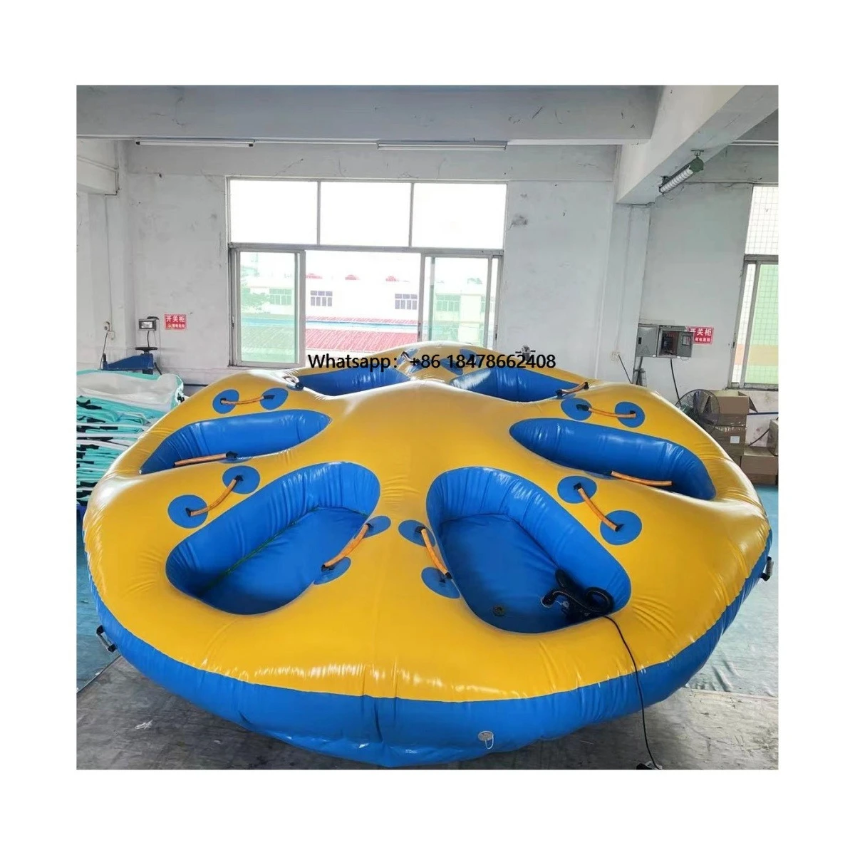 Inflatable 6 Persons Donut Boat Towable Tube Boat Tube Towable Water Tube Inflatable for Water Sport
Inflatable 6 Persons Donut Boat Towable Tube Boat Tube Towable Water Tube Inflatable for Water Sport