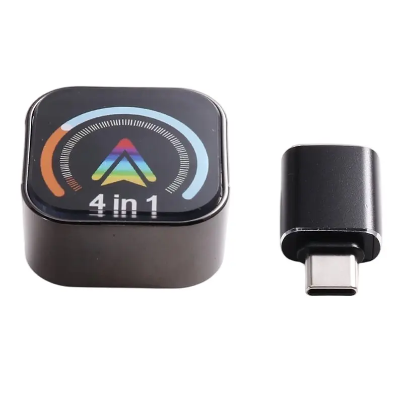 A02Q-Wireless Carplay Adapter 4 In 1 Screen Mirroring, Upgraded Mini USB Car To Wired Connectors, Plug And Play
A02Q-Wireless Carplay Adapter 4 In 1 Screen Mirroring, Upgraded Mini USB Car To Wired Connectors, Plug And Play