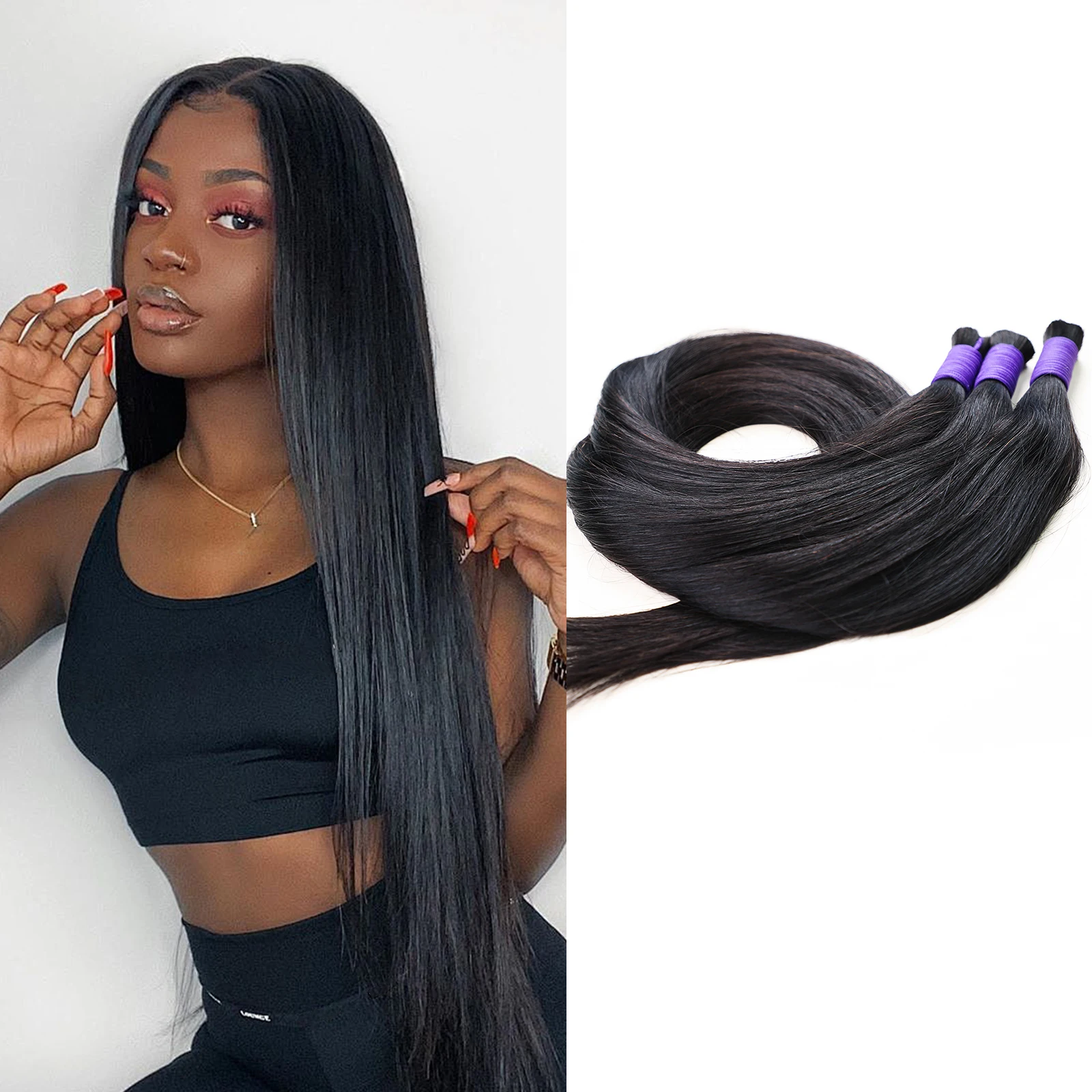 Mechones de cabello liso brasileño, mechones de cabello humano postizo , Color negro Natural para mujeres
Mechones de cabello liso brasileño, mechones de cabello humano postizo , Color negro Natural para mujeres