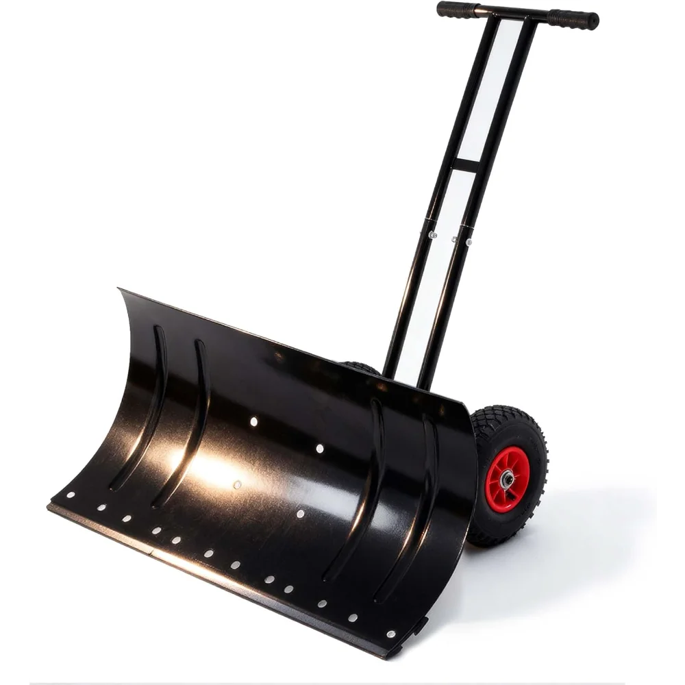 30" Heavy Duty Metal Snow Shovel with Wheels, Adjustable Angle Snow Pusher for Driveways
30" Heavy Duty Metal Snow Shovel with Wheels, Adjustable Angle Snow Pusher for Driveways