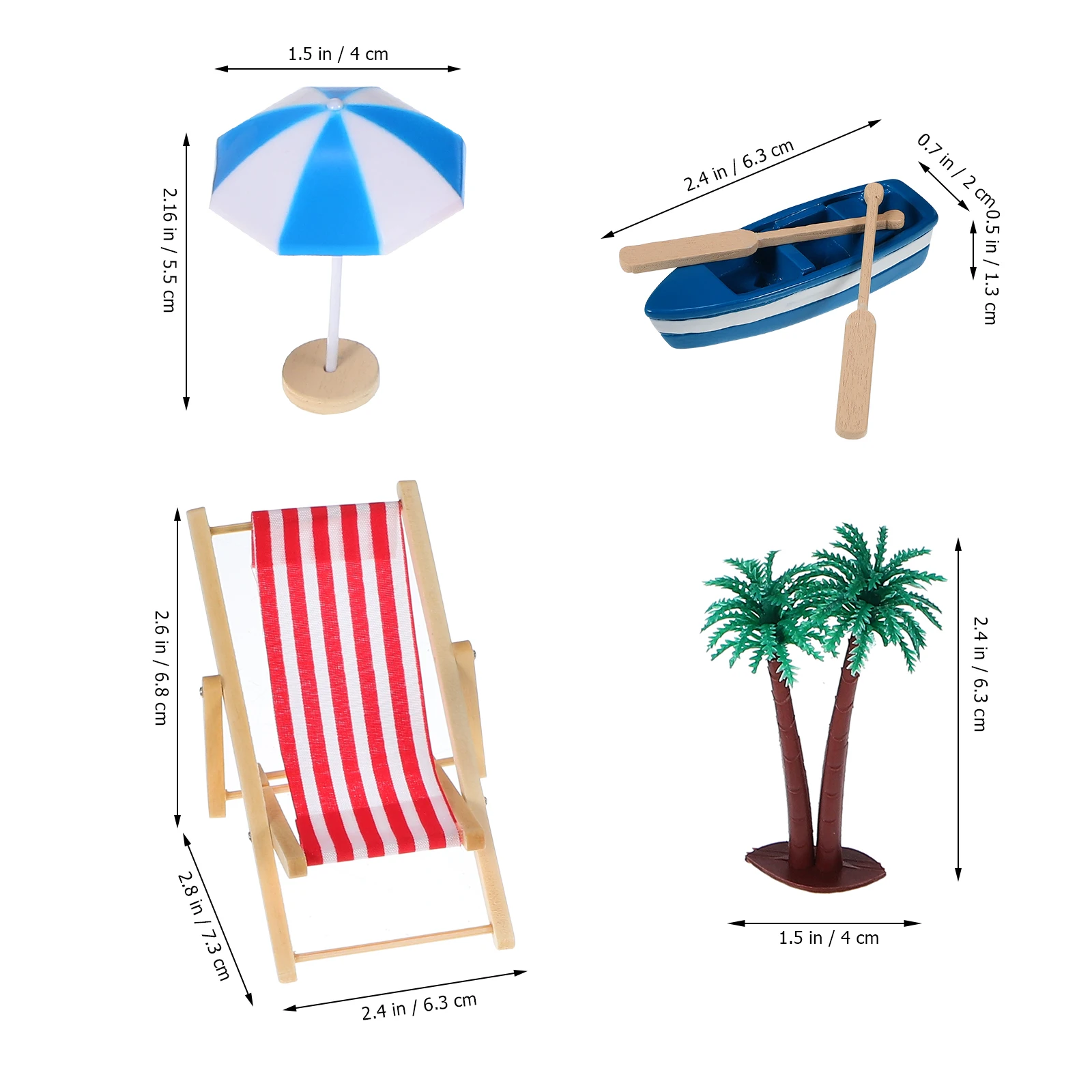 1 set Mini Beach Accessories Set Plastic Miniature Beach Chairs Fine Craftsmanship Versatile Decorative Ornaments For Dollhouse
1 set Mini Beach Accessories Set Plastic Miniature Beach Chairs Fine Craftsmanship Versatile Decorative Ornaments For Dollhouse