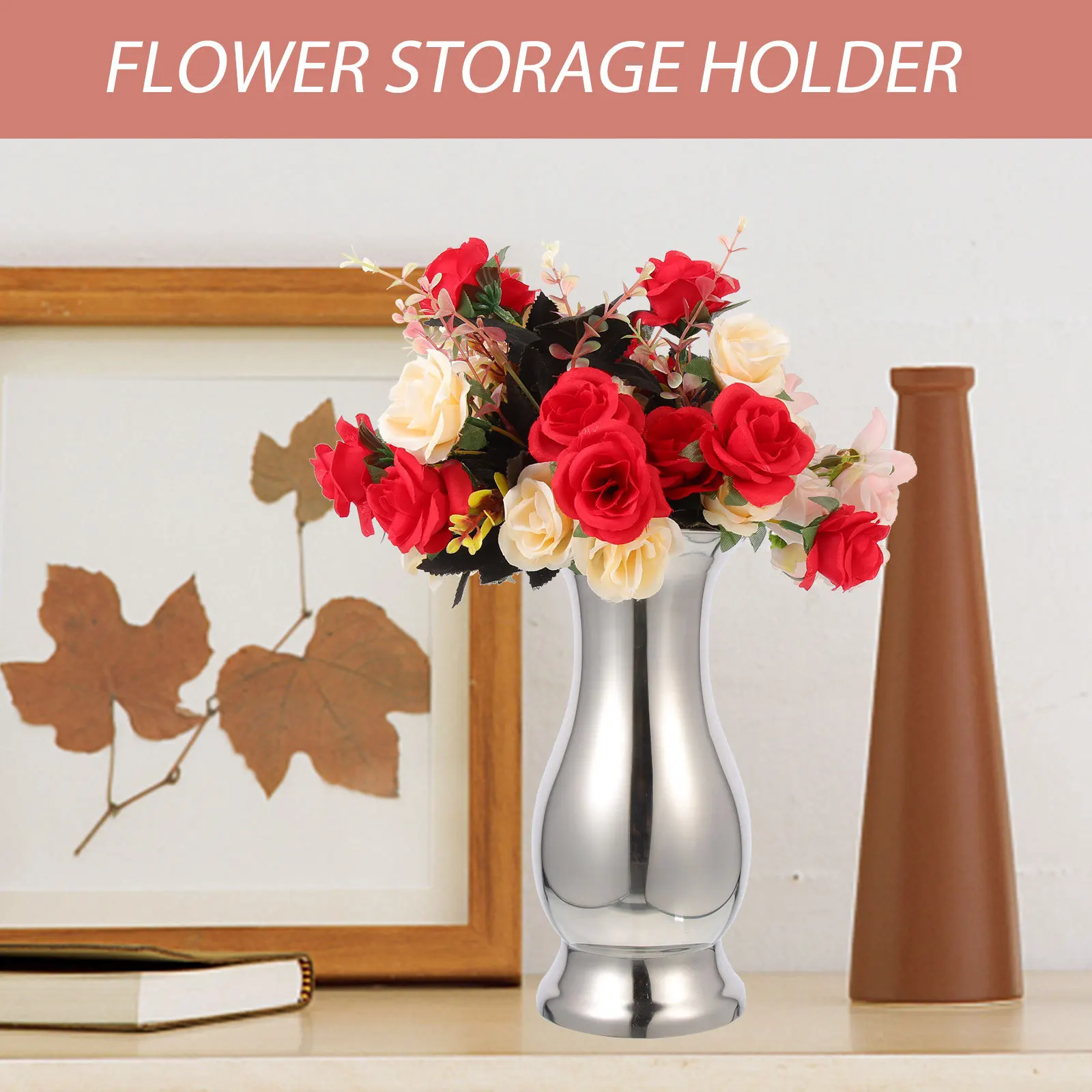 Stainless Steel Flower Vase Long-Lasting Metal Vase for Home Tabletop Decoration Creative Metal Flower Holder Centerpiece
Stainless Steel Flower Vase Long-Lasting Metal Vase for Home Tabletop Decoration Creative Metal Flower Holder Centerpiece