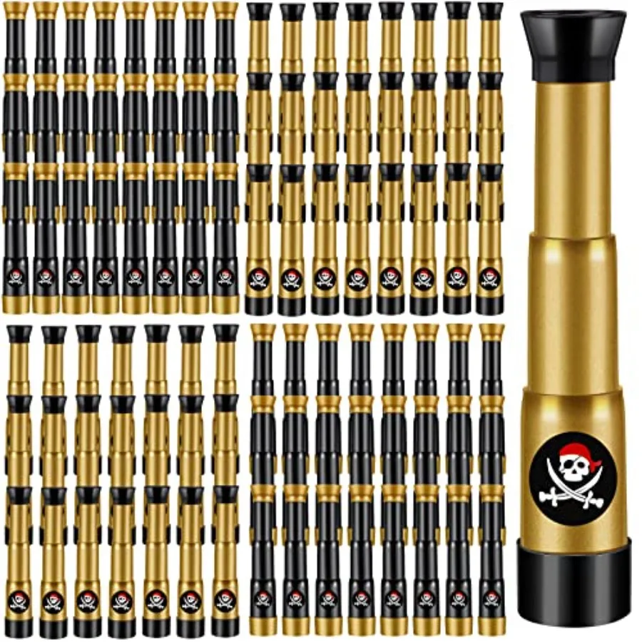 100 Pcs Pirate Telescope Toy for Pirate Birthday Toddler Telescope Spyglass Mini Treasure Hunt Pirates Ship Toys for Birthday P
100 Pcs Pirate Telescope Toy for Pirate Birthday Toddler Telescope Spyglass Mini Treasure Hunt Pirates Ship Toys for Birthday P