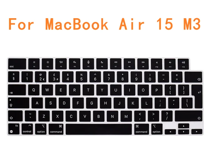 Silicone Skin Keyboard Cover For MacBook Air 15 M3 A3114 M2 A2941/ MacBook Air Air 13.6 M3 A3113 M2 A2681/ Mac Pro 14 M3 M2 M1
Silicone Skin Keyboard Cover For MacBook Air 15 M3 A3114 M2 A2941/ MacBook Air Air 13.6 M3 A3113 M2 A2681/ Mac Pro 14 M3 M2 M1