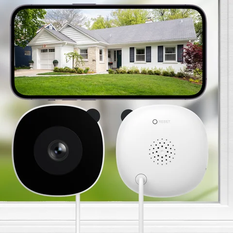 2K Window Camera WiFi Indoor Cameras For Home Security Full Color Night Vision Two-Way Audio Motion Detection