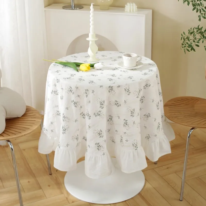 Farmhouse Ruffle Round Tablecloth Cotton Jacquard Pattern Table Cover for Table Baby Shower Kitchen Party Wedding Decoration
Farmhouse Ruffle Round Tablecloth Cotton Jacquard Pattern Table Cover for Table Baby Shower Kitchen Party Wedding Decoration