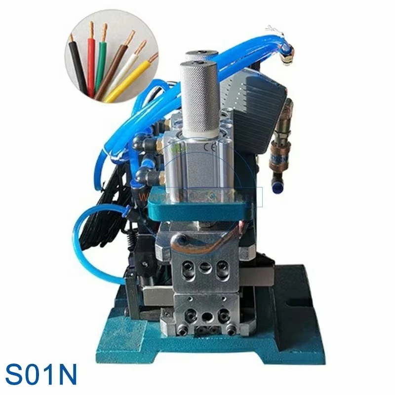 JCW-S01 S01B S01N S01BN Semi-auto Cable Stripping Tool 4f Pneumatic Wire Harness Stripping Twisting Machine
JCW-S01 S01B S01N S01BN Semi-auto Cable Stripping Tool 4f Pneumatic Wire Harness Stripping Twisting Machine
