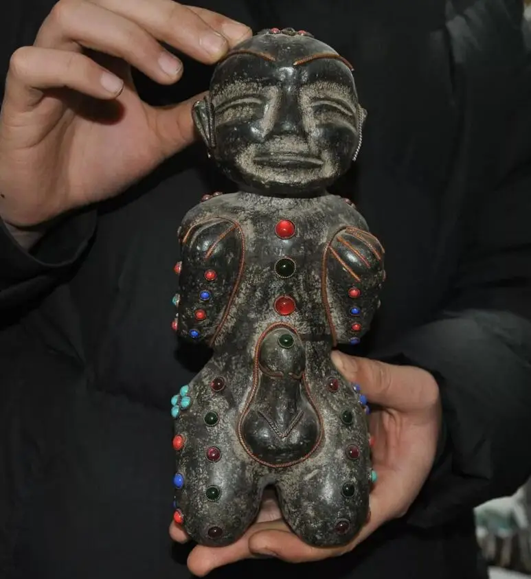 Статуэтка для людей Hongshan culture, старая черная Нефритовая инкрустация, партия гениталий, 9,2 дюймов
Статуэтка для людей Hongshan culture, старая черная Нефритовая инкрустация, партия гениталий, 9,2 дюймов