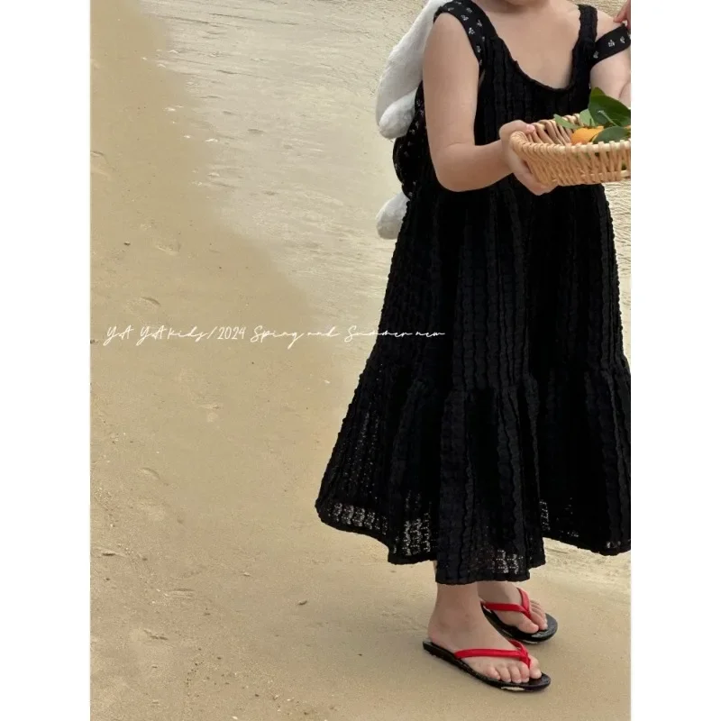 2025 Spring/summer Children's Patchwork Simple Style Long Dress kids dress Girls' Strap Dress
2025 Spring/summer Children's Patchwork Simple Style Long Dress kids dress Girls' Strap Dress