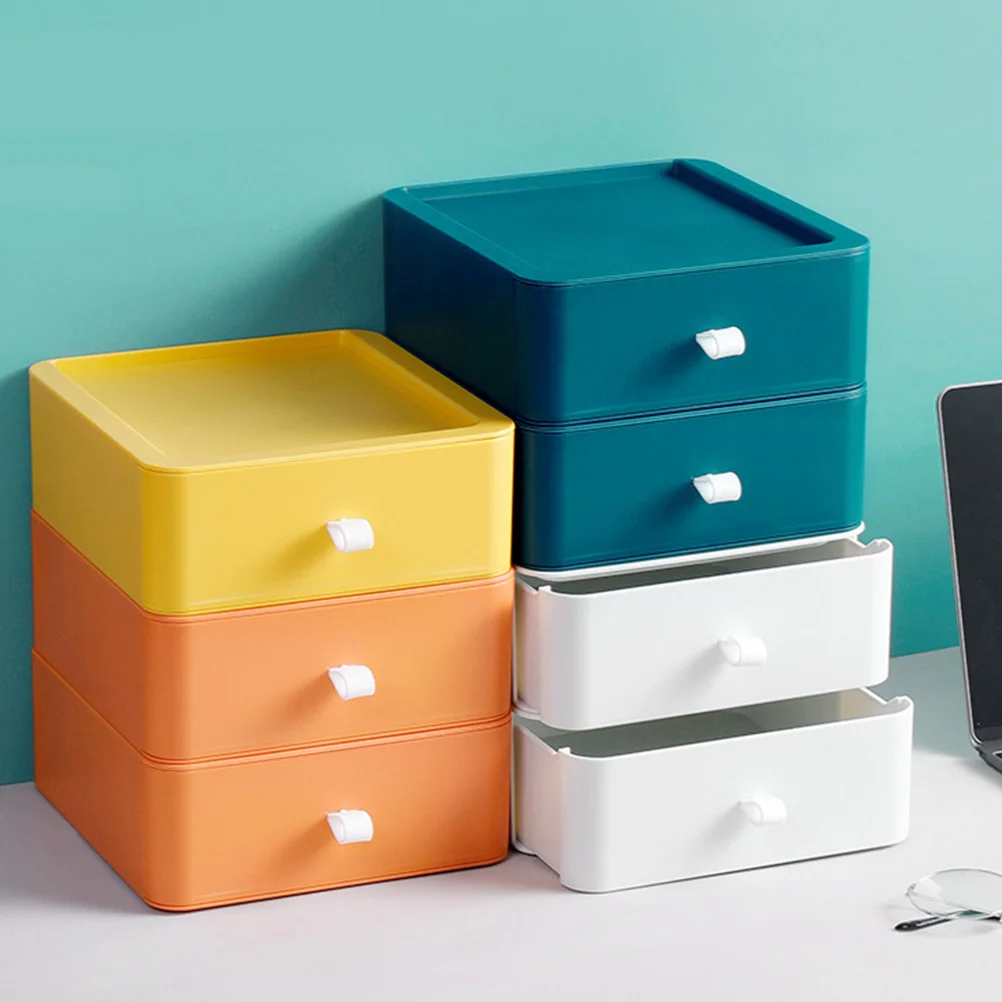 2pcs Drawer Type Storage Box Stackable File Organizer Desktop Storage Cabinet Multi-Layer File Box For Office Home
2pcs Drawer Type Storage Box Stackable File Organizer Desktop Storage Cabinet Multi-Layer File Box For Office Home
