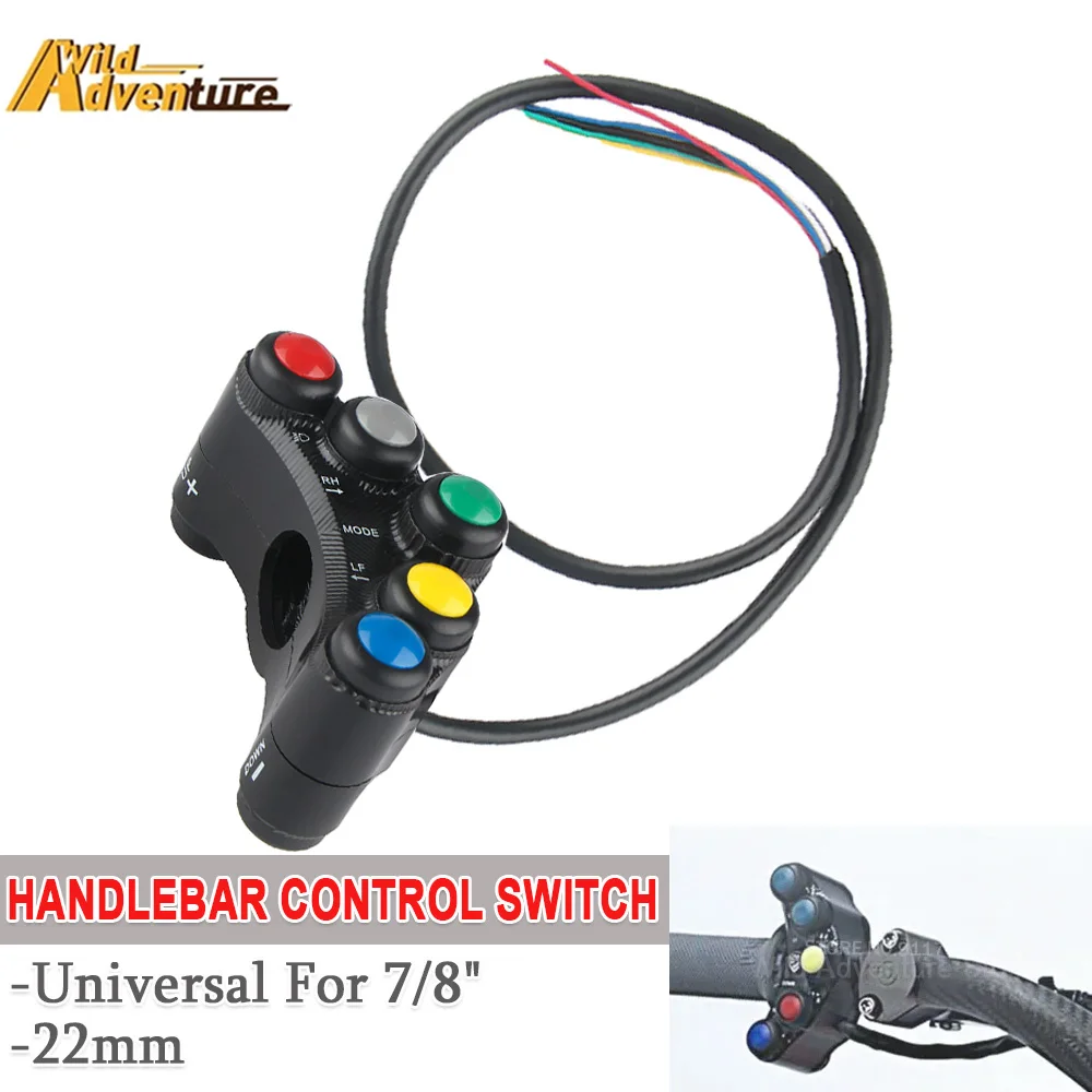 Motorcycle Handlebar Control Switch 7/8" 22mm Button Aluminum Alloy For Headlight Turn Signal Fog Light Horn ON OFF Start Kill
Motorcycle Handlebar Control Switch 7/8" 22mm Button Aluminum Alloy For Headlight Turn Signal Fog Light Horn ON OFF Start Kill