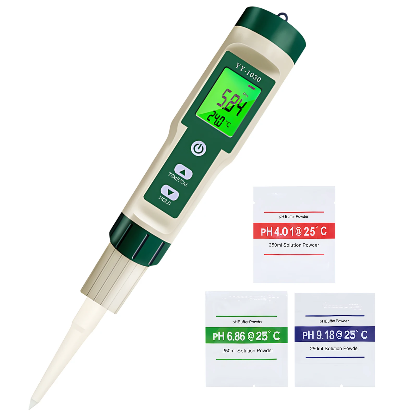 Universal PH Meter for Solid & Liquid - Puncture Electrode for Fruit/Meat/Cheese/Soil, Flat Electrode for Skin/Paper/Dough
Universal PH Meter for Solid & Liquid - Puncture Electrode for Fruit/Meat/Cheese/Soil, Flat Electrode for Skin/Paper/Dough