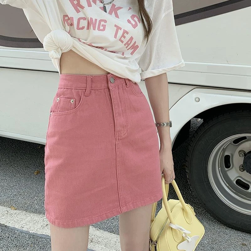 Женские юбки ярких цветов, милые джинсовые юбки трапециевидной формы для девочек, Harajuku, модная мини-уличная одежда для подростков, тонкие женские уличные летние ягодицы
Женские юбки ярких цветов, милые джинсовые юбки трапециевидной формы для девочек, Harajuku, модная мини-уличная одежда для подростков, тонкие женские уличные летние ягодицы