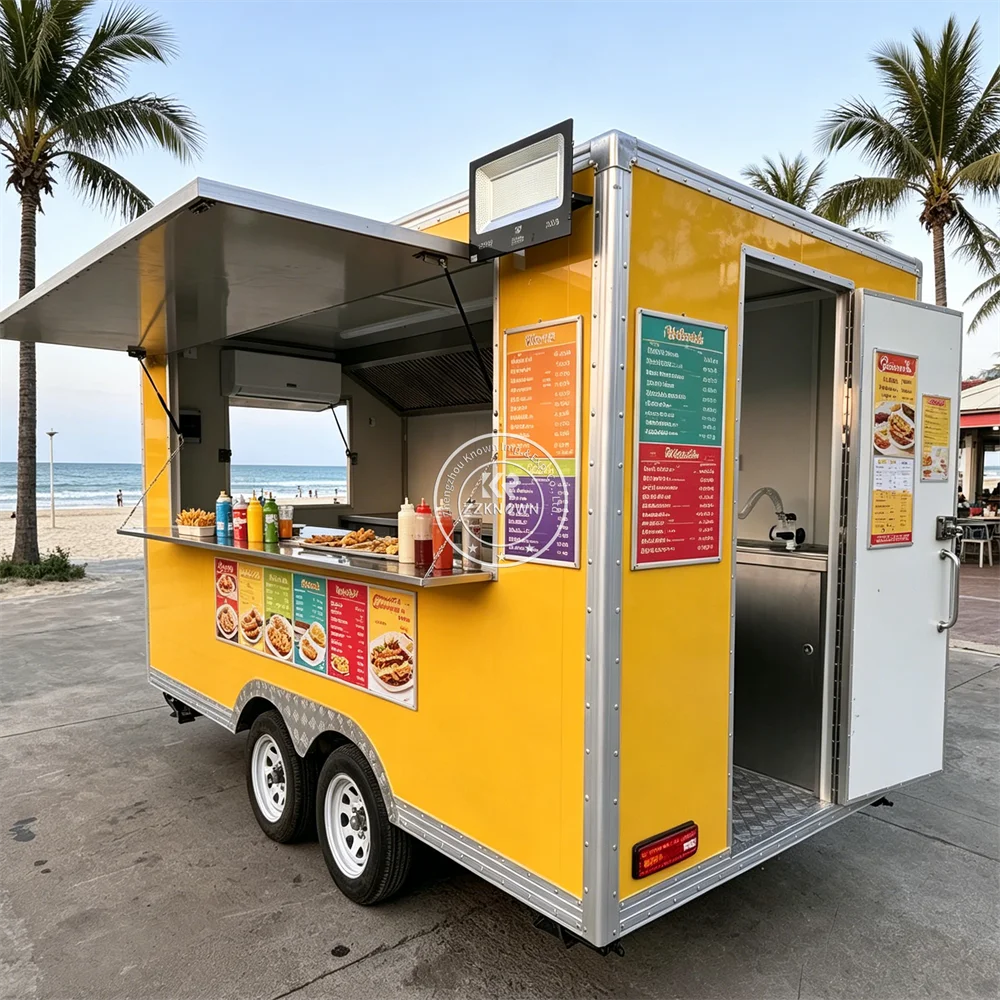 Fully Equipped Mobile Burger Truck Hot Dog Snack Cart Taco Trailer USA Customized Concession Food Trailer With Kitchen
Fully Equipped Mobile Burger Truck Hot Dog Snack Cart Taco Trailer USA Customized Concession Food Trailer With Kitchen