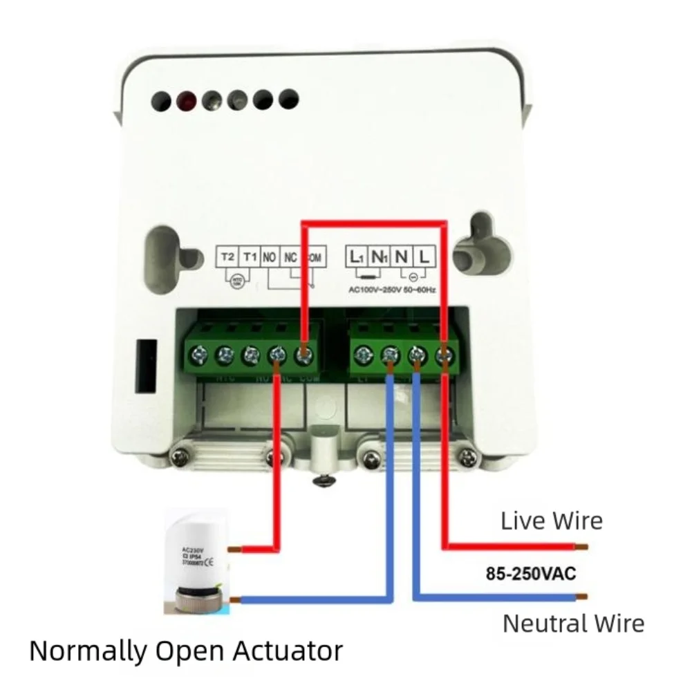 Smart Home Heating White Smart WIFI Thermostat Manual And Auto Modes Temperature Control Wireless Transmission 100m
Smart Home Heating White Smart WIFI Thermostat Manual And Auto Modes Temperature Control Wireless Transmission 100m