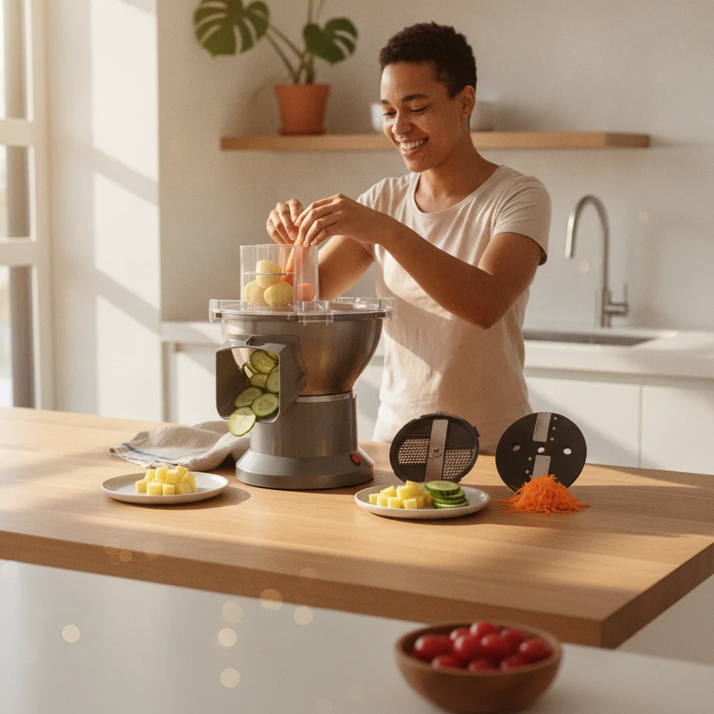 Electric Vegetable Cutting Machine Heavy-Duty Electric Vegetable Cutter Commercial Food Prep Machine Multifunctional Sturdy
Electric Vegetable Cutting Machine Heavy-Duty Electric Vegetable Cutter Commercial Food Prep Machine Multifunctional Sturdy