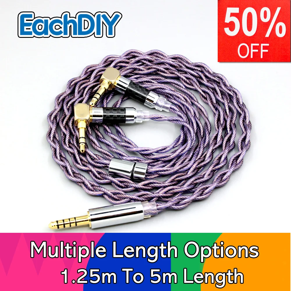 Type2 1.8mm 140 cores litz 7N OCC Headphone Earphone Cable For Verum 1 One L Shape 3.5mm Pin 4 core LN007876 
Type2 1.8mm 140 cores litz 7N OCC Headphone Earphone Cable For Verum 1 One L Shape 3.5mm Pin 4 core LN007876