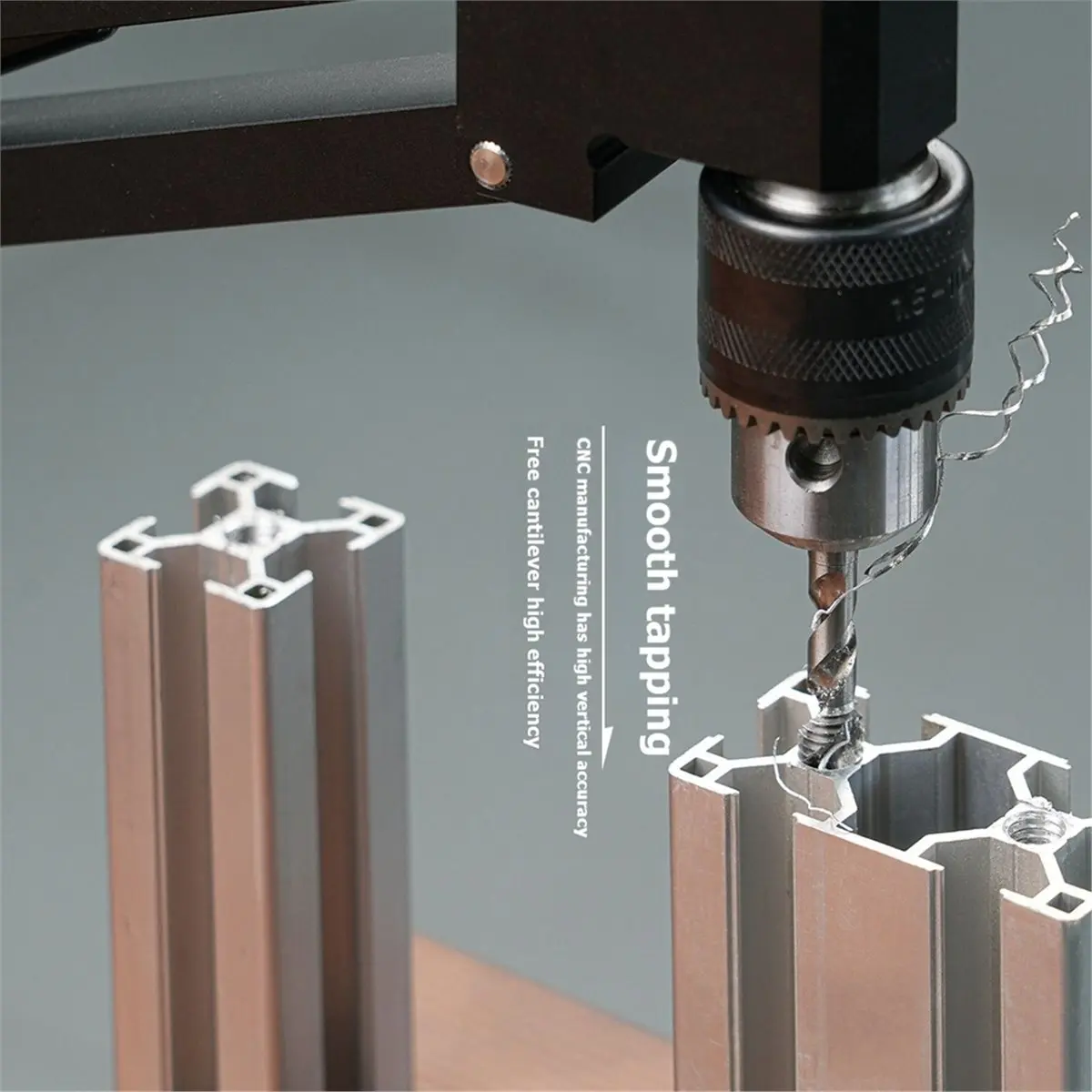 LUCK Tapping Cantilever Bracket Electric Drill Cantilever CNC Aluminum Alloy DIY Horizontal and Vertical Tapping Tool
LUCK Tapping Cantilever Bracket Electric Drill Cantilever CNC Aluminum Alloy DIY Horizontal and Vertical Tapping Tool