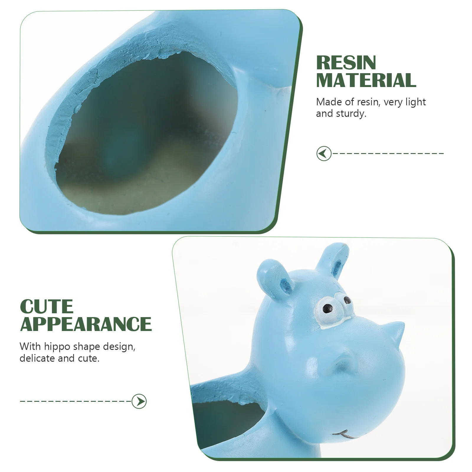 Hippo Planter Pot Made of Lightweight Resin Material Creative Animal Design for Indoor Outdoor Plant Decoration
Hippo Planter Pot Made of Lightweight Resin Material Creative Animal Design for Indoor Outdoor Plant Decoration