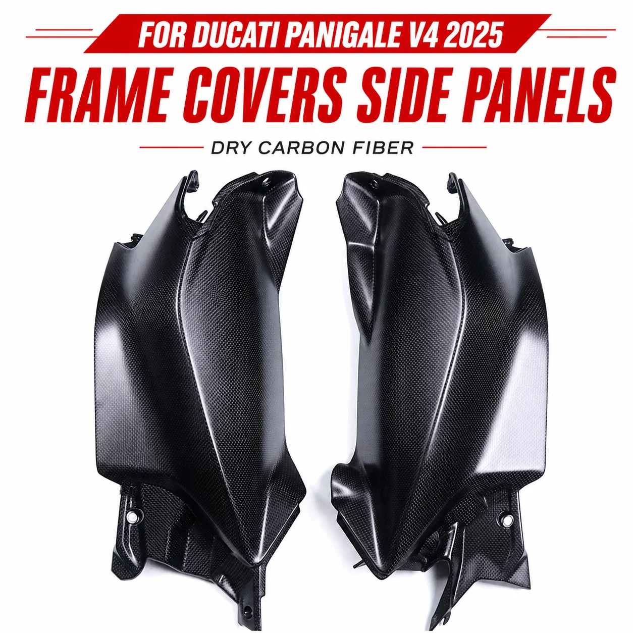 Frame Covers Side Panels For Ducati Panigale V4 2025 Dry Carbon Fiber Motorcycle Accessories
Frame Covers Side Panels For Ducati Panigale V4 2025 Dry Carbon Fiber Motorcycle Accessories