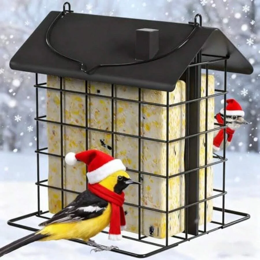 Wooden Suet Bird Feeder For Outside Hanging Woodpecker Suet Feeder With Tail Prop Hanging Bird Feeder For Wild Birds 1 Pack Blu
Wooden Suet Bird Feeder For Outside Hanging Woodpecker Suet Feeder With Tail Prop Hanging Bird Feeder For Wild Birds 1 Pack Blu
