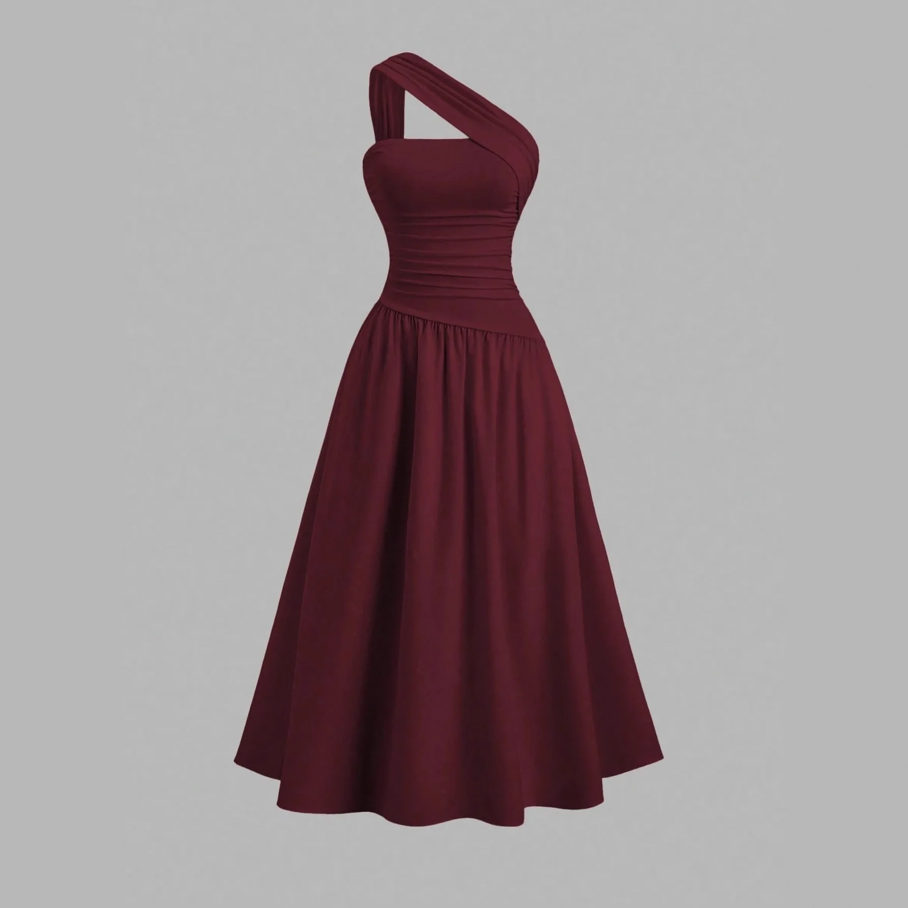 European and American Women's Fashion Sexy Sloping Shoulder Collar Sleeveless Dress A-line Waist Cinching Dress
European and American Women's Fashion Sexy Sloping Shoulder Collar Sleeveless Dress A-line Waist Cinching Dress