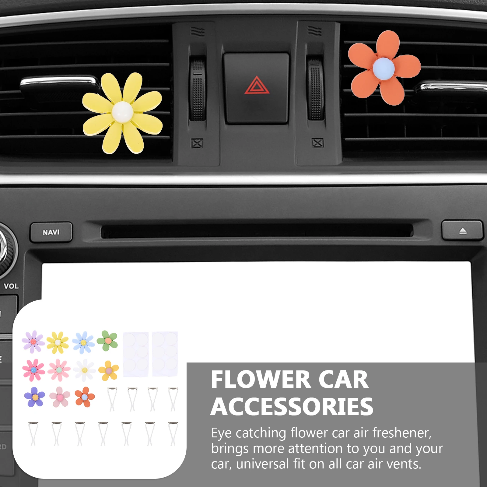 11pcs Flower Air Freshener Clips Interior Decoration Air Refresher For Car Decorations For Women Universal Fit Cool Car
11pcs Flower Air Freshener Clips Interior Decoration Air Refresher For Car Decorations For Women Universal Fit Cool Car