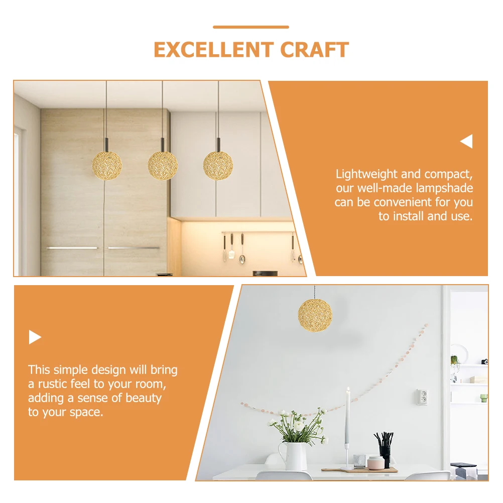Rustic Style Woven Lamp Shade Pendant Lamp Shades For Hanging Light Lampshade For Home Hotel Restaurant Ceiling Use
Rustic Style Woven Lamp Shade Pendant Lamp Shades For Hanging Light Lampshade For Home Hotel Restaurant Ceiling Use