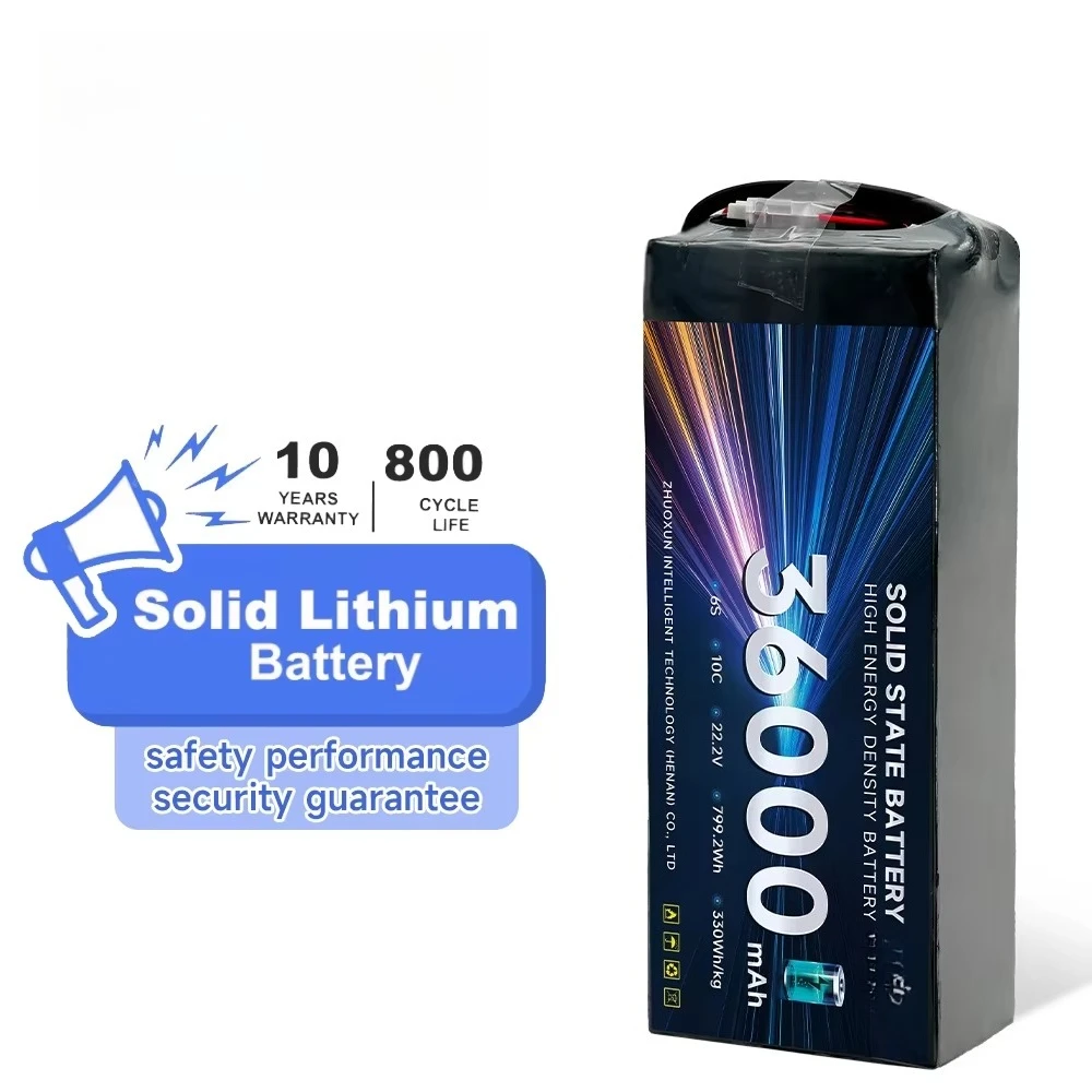 350WH/KG 36000mAh 22.2V 6S 10C 65*89*217mm 2.59KG High Energy Density Solid State Pack Battery Drone UAV VTOL Battery
350WH/KG 36000mAh 22.2V 6S 10C 65*89*217mm 2.59KG High Energy Density Solid State Pack Battery Drone UAV VTOL Battery