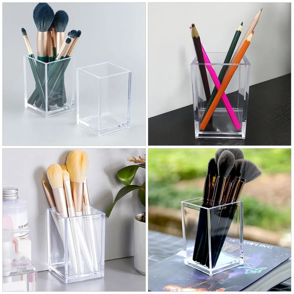 2Pcs Elegant Clear Acrylic Makeup Brush Holder Cup Organizer for Vanity Tabletop Bathroom Kitchen Office Desktop
2Pcs Elegant Clear Acrylic Makeup Brush Holder Cup Organizer for Vanity Tabletop Bathroom Kitchen Office Desktop