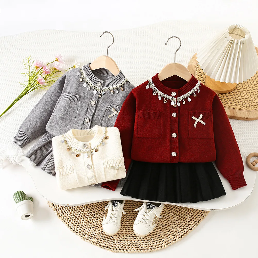 Girls Dress Clothing Sets Spring Autumn Children Woolen Jersey Sweaters Tops Skirts Kids Princess Suit For Baby Knitted Outfits
Girls Dress Clothing Sets Spring Autumn Children Woolen Jersey Sweaters Tops Skirts Kids Princess Suit For Baby Knitted Outfits