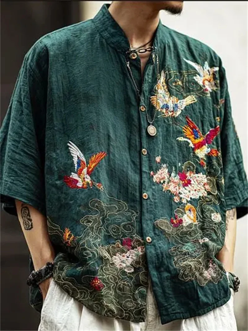 New racing black cat ink flower 3D printed short sleeved shirt for men's motorcycle casual short sleeved top
New racing black cat ink flower 3D printed short sleeved shirt for men's motorcycle casual short sleeved top