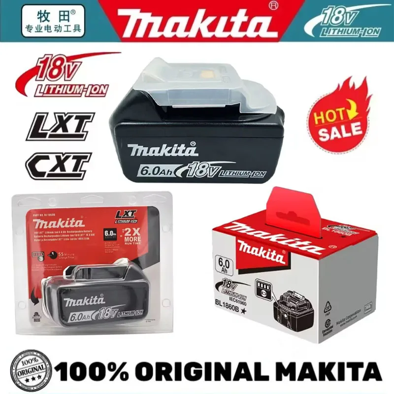 100% NEW Original Makita 18V 6.0Ah battery, for Makita BL1830 BL1830B BL1840 BL1840B BL1850 BL1850B model power tools battery
100% NEW Original Makita 18V 6.0Ah battery, for Makita BL1830 BL1830B BL1840 BL1840B BL1850 BL1850B model power tools battery