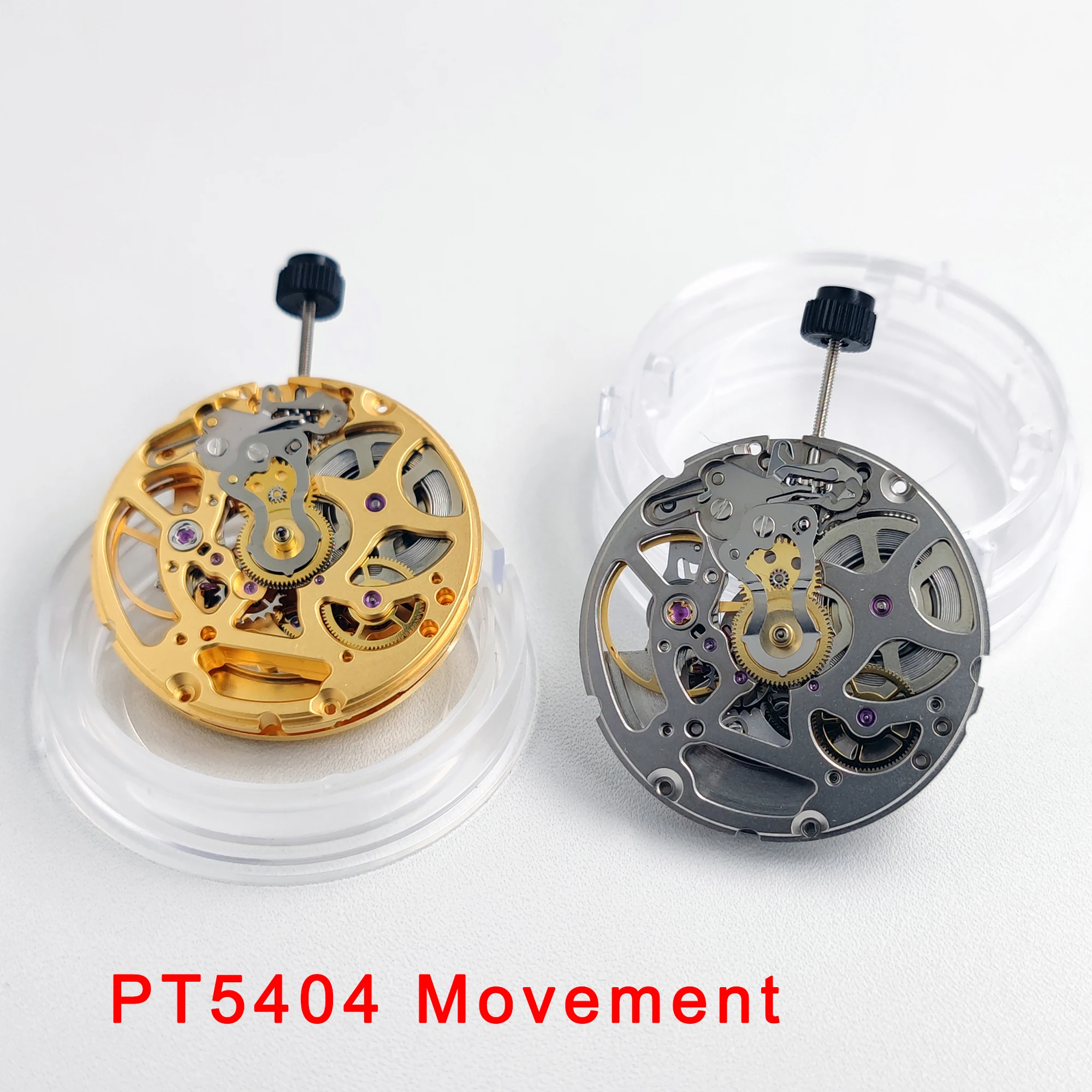 High Accuracy New PT5404 Automatic Mechanical Movement Gold/Silver 25 Jewels Hollow Skeleton Movement Watch Replacement Parts
High Accuracy New PT5404 Automatic Mechanical Movement Gold/Silver 25 Jewels Hollow Skeleton Movement Watch Replacement Parts