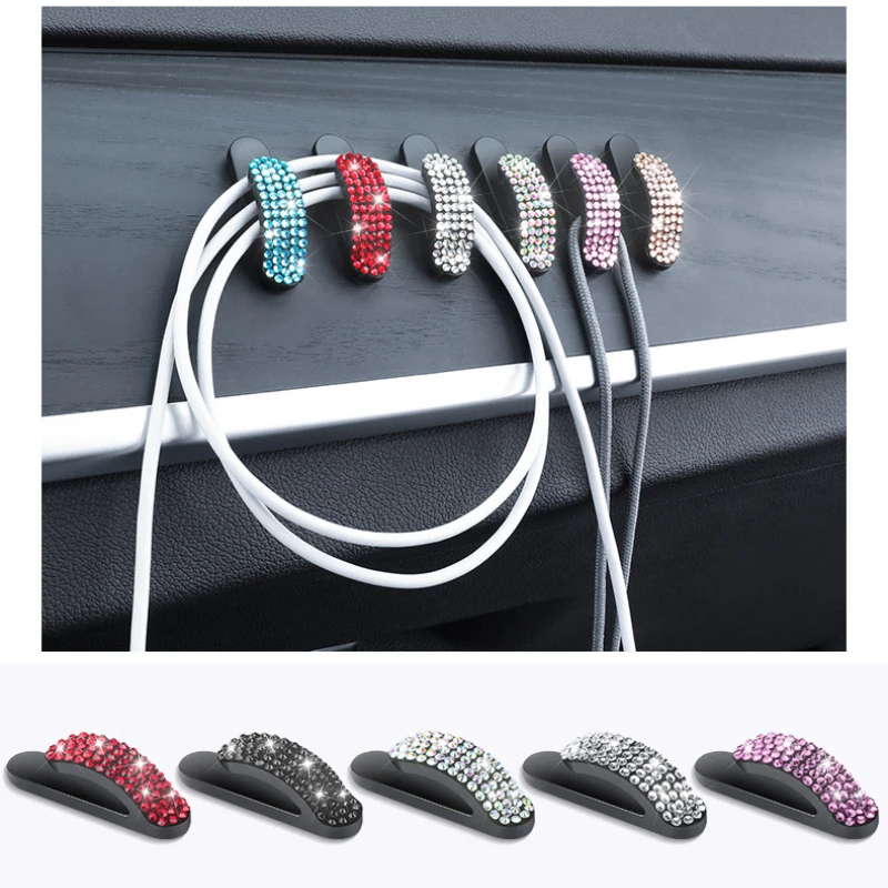 Bling Car Mini Hooks,Multifunctional Adhesive Small Auto Storage Hook,Crystal Rhinestone Dashboard Hanging Hook Car Accessories
Bling Car Mini Hooks,Multifunctional Adhesive Small Auto Storage Hook,Crystal Rhinestone Dashboard Hanging Hook Car Accessories