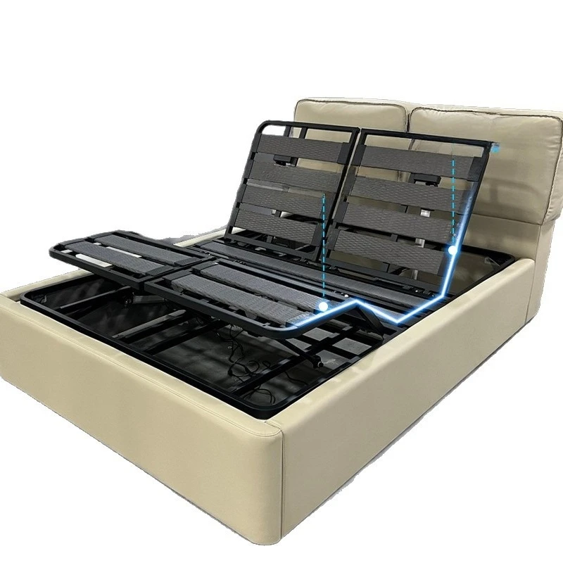 Multifunctional intelligent electric storage bed, automatic lifting bed frame, master bedroom zero pressure double function
Multifunctional intelligent electric storage bed, automatic lifting bed frame, master bedroom zero pressure double function