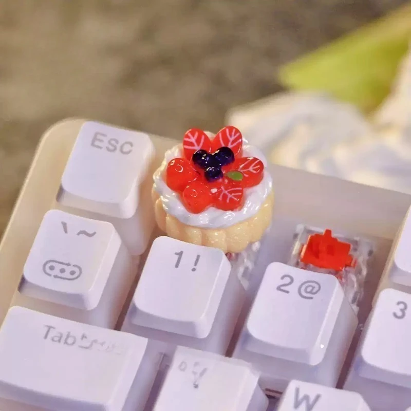 Strawberry Cake Keycaps Customized Cute Handmade Keyboard Caps Artisan Key Caps Resin Material Mechanical Keyboard Accessories
Strawberry Cake Keycaps Customized Cute Handmade Keyboard Caps Artisan Key Caps Resin Material Mechanical Keyboard Accessories