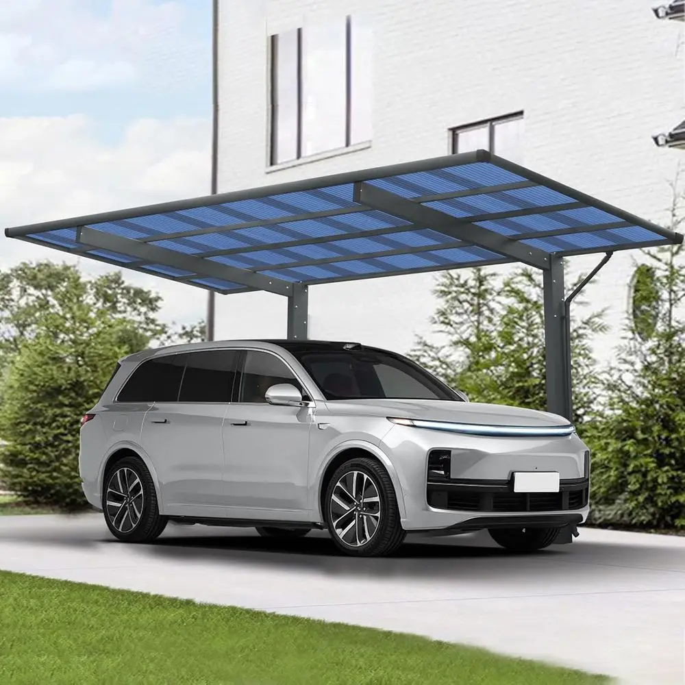 Outdoor Carport, 17.44T*9T Single Carport Metal e and Polyte Panels Car Port or Outdoor Driveway Car, Truck (Black)
Outdoor Carport, 17.44T*9T Single Carport Metal e and Polyte Panels Car Port or Outdoor Driveway Car, Truck (Black)